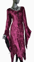 Zeige Bild Bäres Zipfel Samtkleid Maxikleid Mittelalter Gothic Witch bordeaux-rot Gr.38/40 4