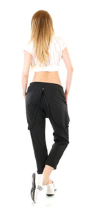 Zeige Bild Damen Harem JogPants Baggy Boyfriend Freizeithose Bänder 34-38 onesize 3