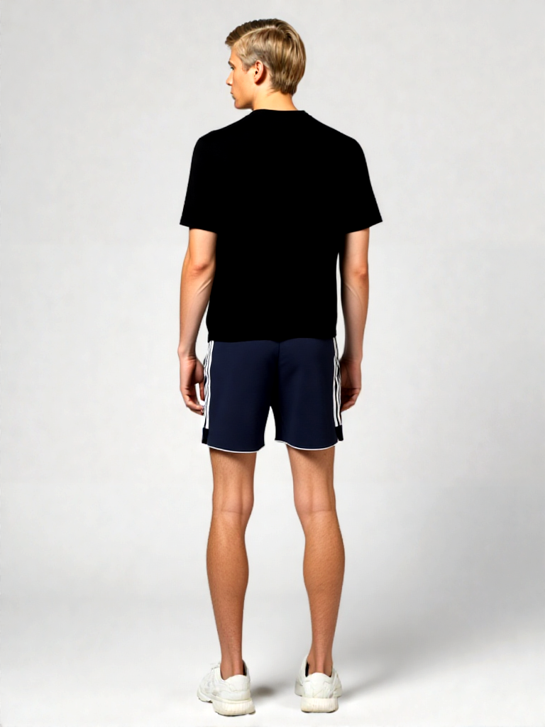 Adidas Sweatshorts Tiro French Terry blau weiss Gr.XL 54/56