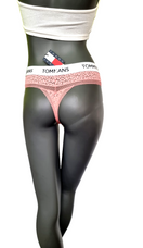 Zeige Bild Tommy Hilfiger String Spitze  lachs pink Gr.S,M 2