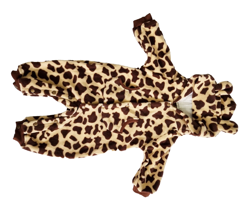Giraffe Baby Fleeceoverall Übergangsoverall Gr. 74