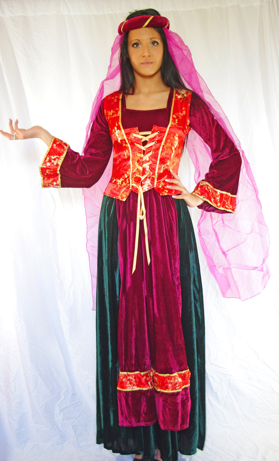 Medieval Kostüm Mittelalter Burgfräulein Gr.34-38 verschiedene Designs