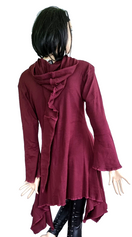 Zeige Bild Gugel Zipfelkleid Shirtjacke  Goa Ethno Medieval Hippie Gr.34-38 2