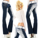 Zeige Bild Bootcut Jeans Redseventy/Stidia Drache Dragon Stickerei Tattoo Gürtel 32-44 2