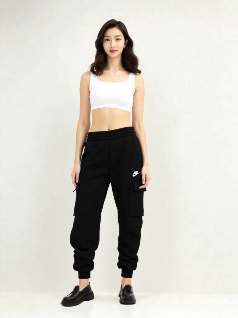 Nike Club fleece Cargo Teens unisex schwarz Gr.L/146-158