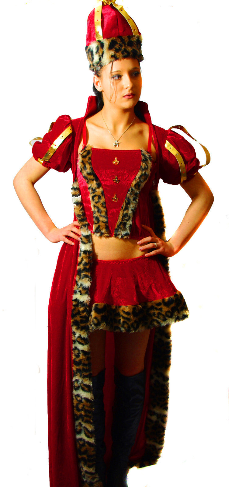 Faschingskostüm Karneval Königin deluxe Gr.36/38