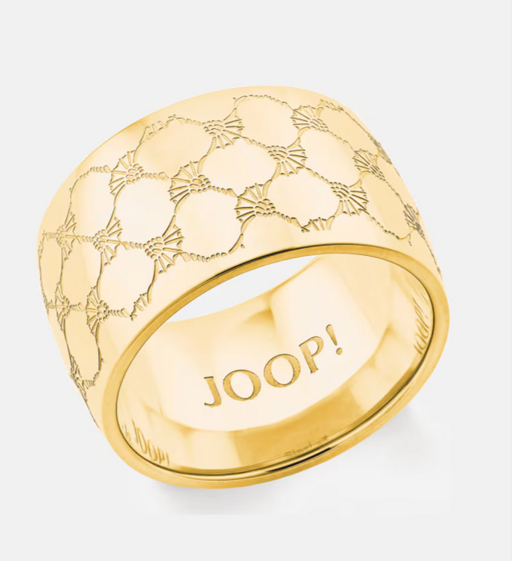 Joop! Damenring Raute Edelstahl goldfarben Gr.58