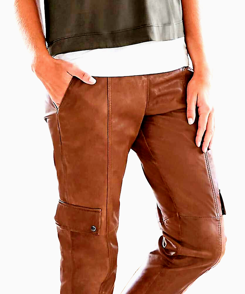 Cargo Lammnappa Lederhose cognac  Gr.34-36
