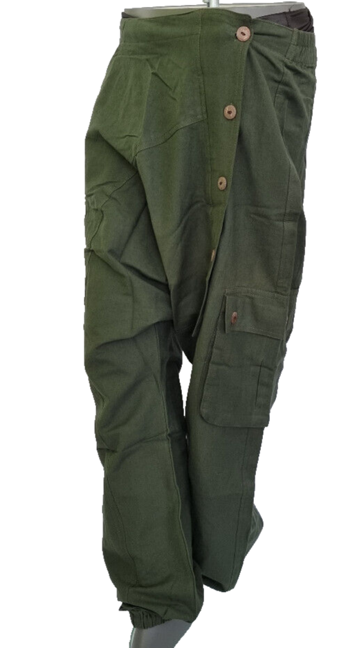 Haremshose Pumphose Aladinhose Pluderhose Yoga Goa Sarouel Baggy rot 40/42