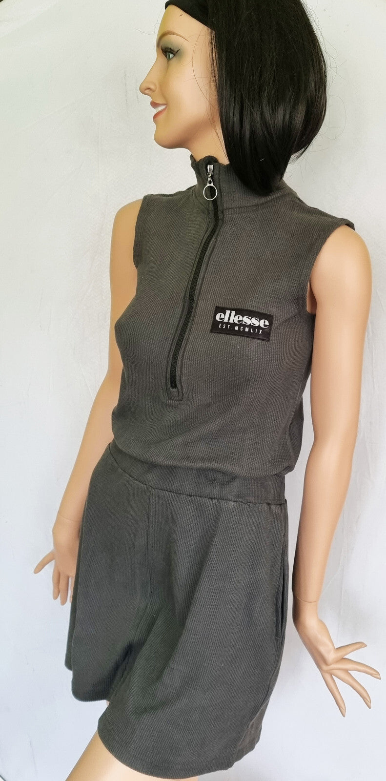 Ellesse Overall Jumpsuit Tessuto Waffeloptik Zipper Gr.36-44