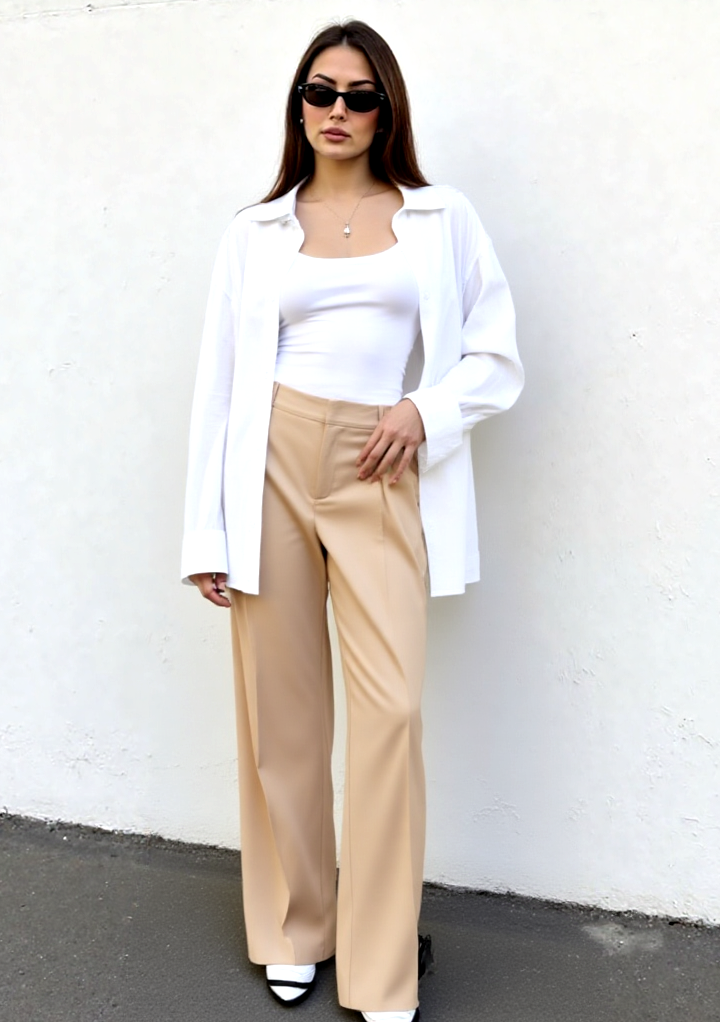 Boss Orange Hose Tansura wide leg beige Gr.46