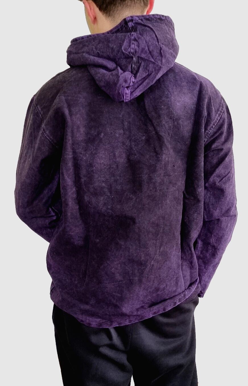 Buddha Herren Hemd-Shirt Nepal Ethno Hoodie Nepal Knebelverschluss Gr. S/M