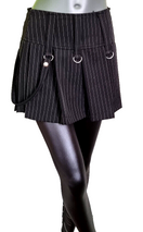 Zeige Bild Bäres Pinstripe Faltenrock Punk Gothic Steam Gr.34/36 4