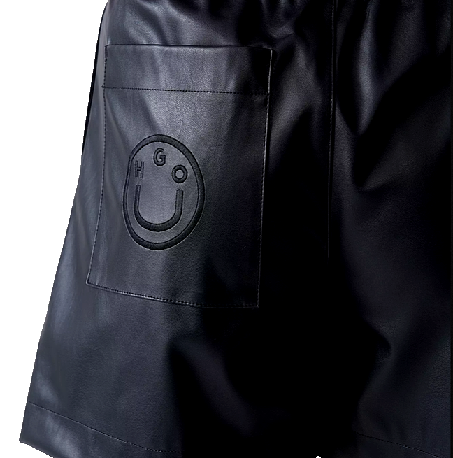 Hugo Boss Shorts Henuka Lederimitat Gr.44