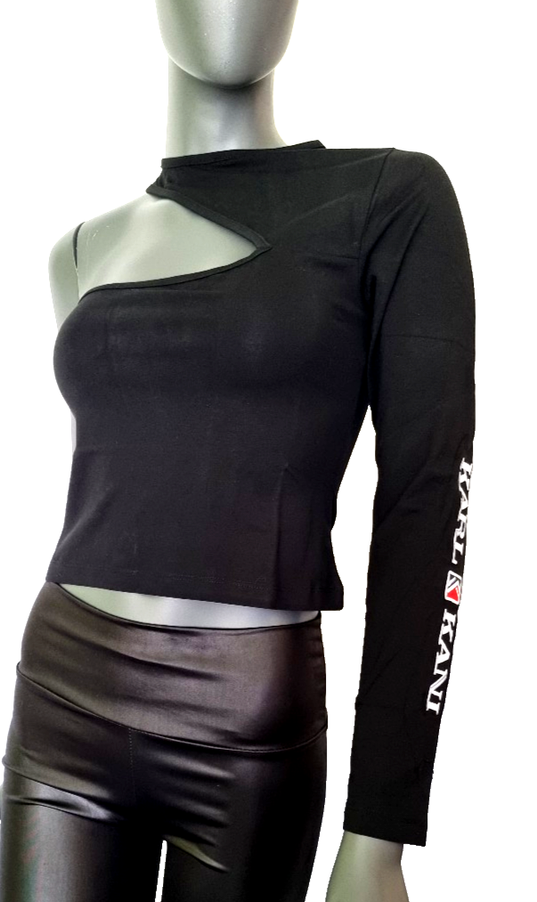 Karl Kani EinarmShirt Kurzshirt one shoulder Gr.M 36