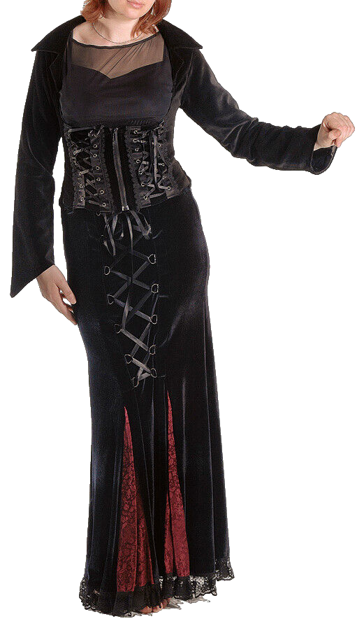 Samtjacke Miederjacke Corsagenlook Blazer underbust Steampunk Gothic Gr. 34/36