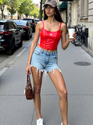 Zeige Bild Adidas Firebird Pleather Korsett-Look schwarz Gr. 42-44 4