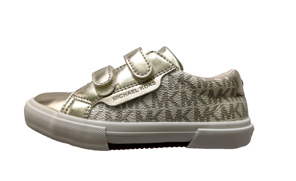Michael Kors Sneaker Klettverschluss lightgold silber weiss Gr.29