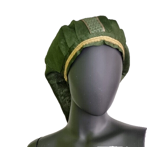 Mittelalter LARP Haube  Brokat schwarz Gugel Zipfelmütze Erwachse