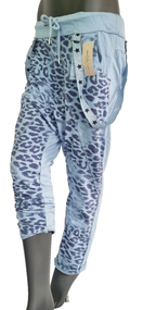 Zeige Bild Jogpants Italy Freizeithose Schlupfhose Leopard Harem Boyfriend Gr.34-38 onesize 4