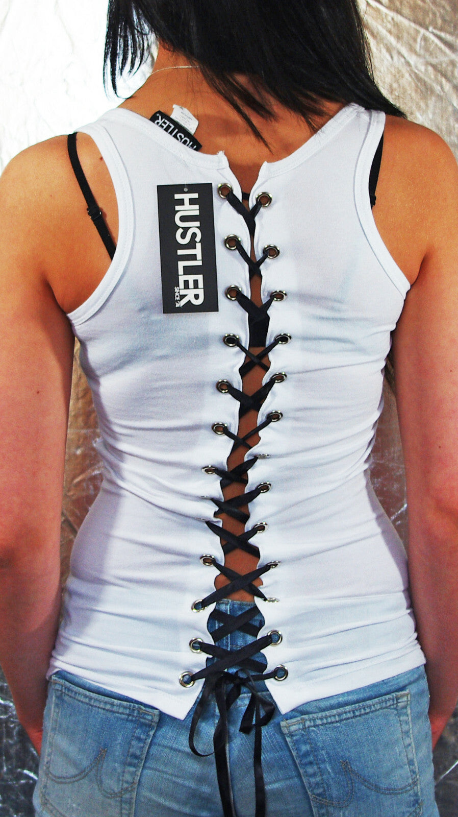HUSTLER Top Schnürung heartless corset beater  Gr.34/36