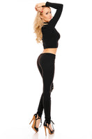 Zeige Bild JA MODA  Stretch-Pant mit Schnürung Gr.34/36 4