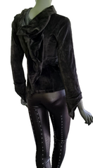 Zeige Bild Gugel Nickisweater Medieval Gothic Pixie Larp Rock Gr.34/36 kleine 38 3