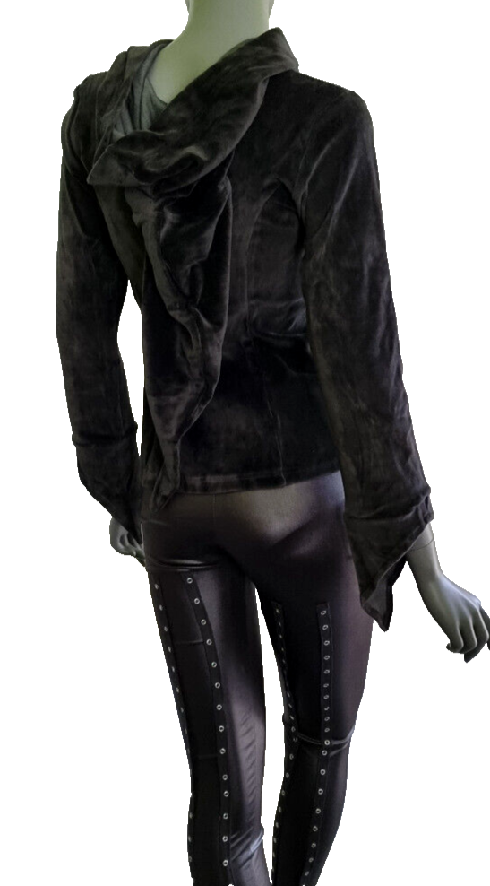 Gugel Nickisweater Medieval Gothic Pixie Larp Rock Gr.34/36 kleine 38