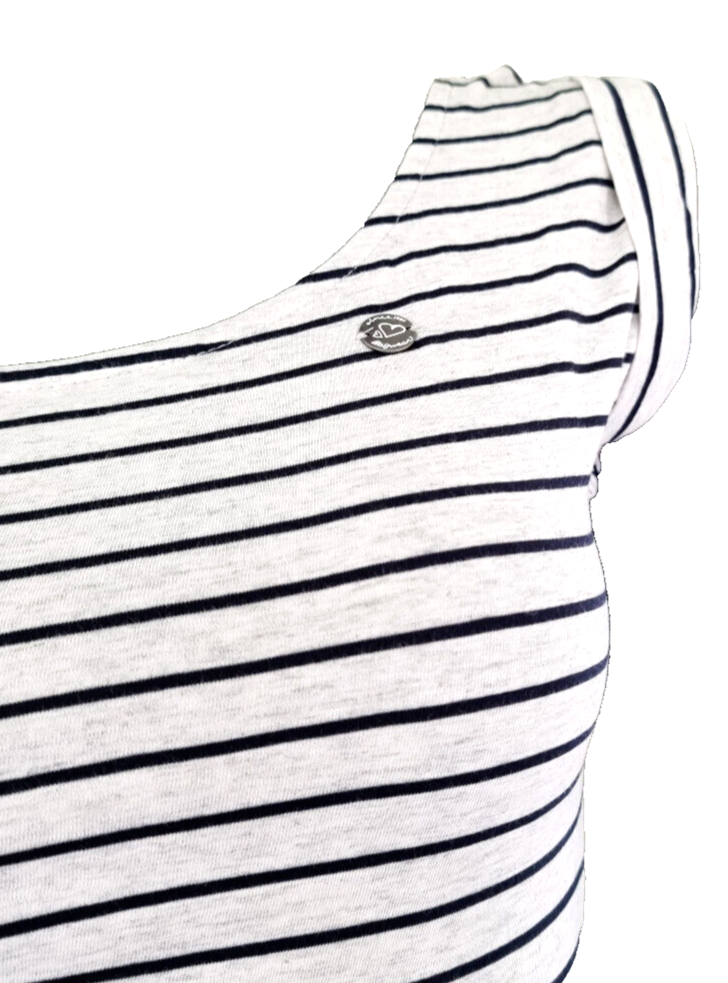 Ragwear Sommerkleid Tagg Stripes Marinelook mit Gürtel Gr. XS,S,M,L