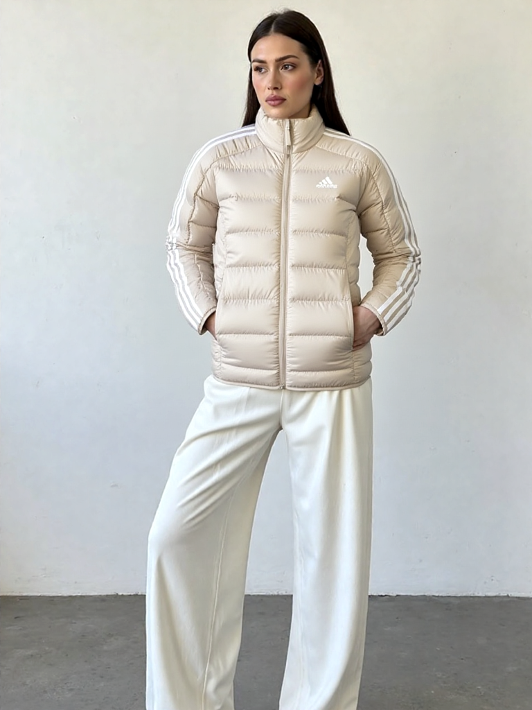 Adidas Damen Essentials 3-stripes Light Down Jacket Daunenjacke slim Gr.S/34