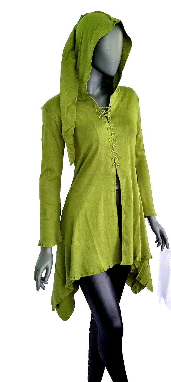 Gugel Zipfeljacke Medieval Gothic Ethno Hippie Witch Pixie  Gr.S/M, L/XL