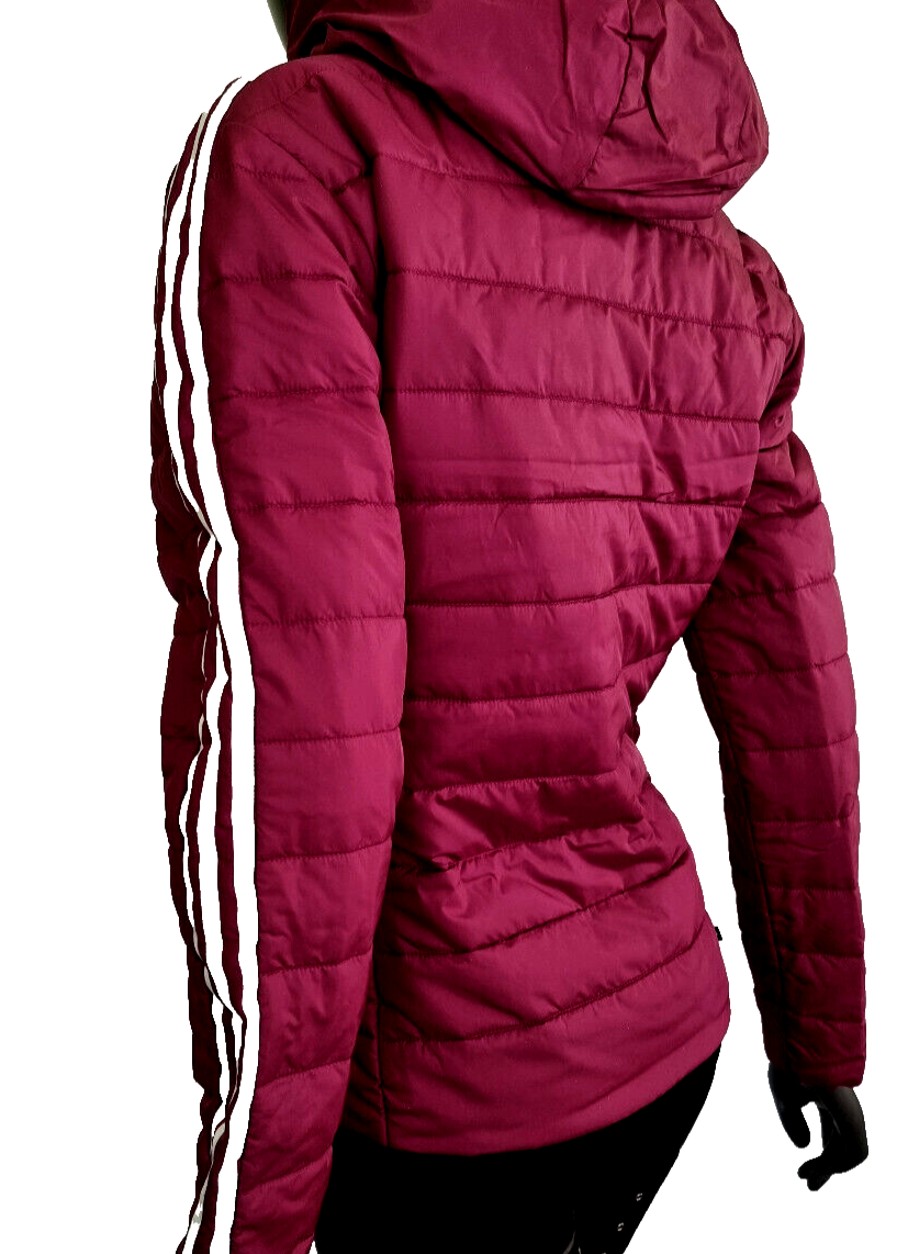 Adidas Übergangsjacke gefüttert slim Jacket Steppjacke beere HS 6769 Gr.34