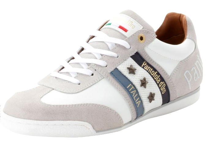 Pantofola d'Oro Imola Nylon Herren Leder/Synthetik grau weiss Gr.40