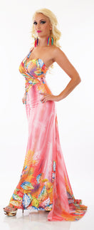 Zeige Bild Jenny Fashion Longdress Maxikleid  Schleppe Gr.36/38 4