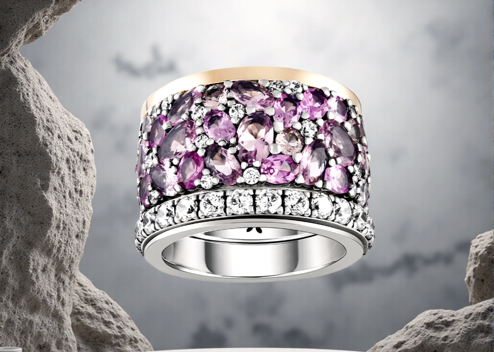 Tashi Jewelry Micaela Oliveira II Luxury 2 in 1 Ring Gr.18 (57)