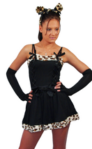 Zeige Bild Kostüm Fasching Leopard Katze stretch Gr.34-36 2