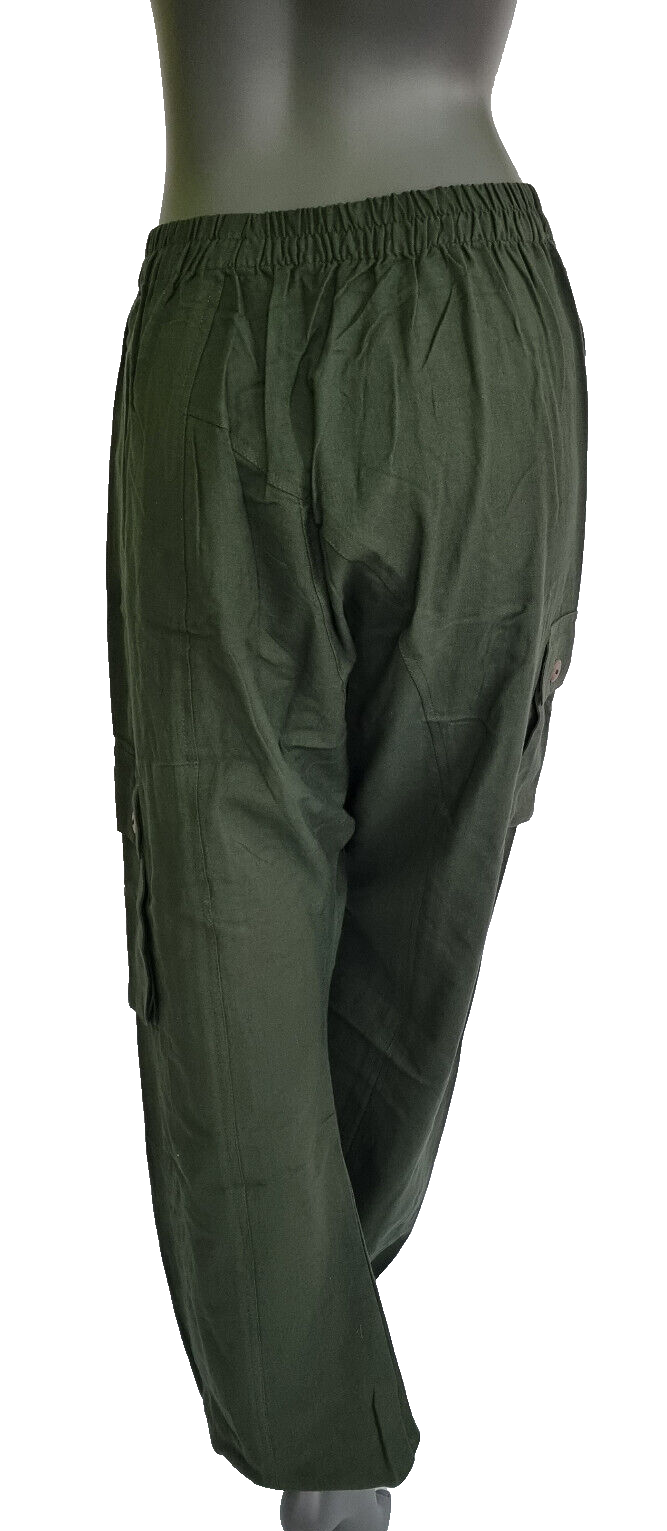 Haremshose Pumphose Aladinhose Pluderhose Yoga Goa Sarouel Baggy schwarz 34/36