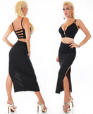 Zeige Bild Giorgia Sexy 2 Teiler Damen schwarz  Gr.36-38 onesize 3