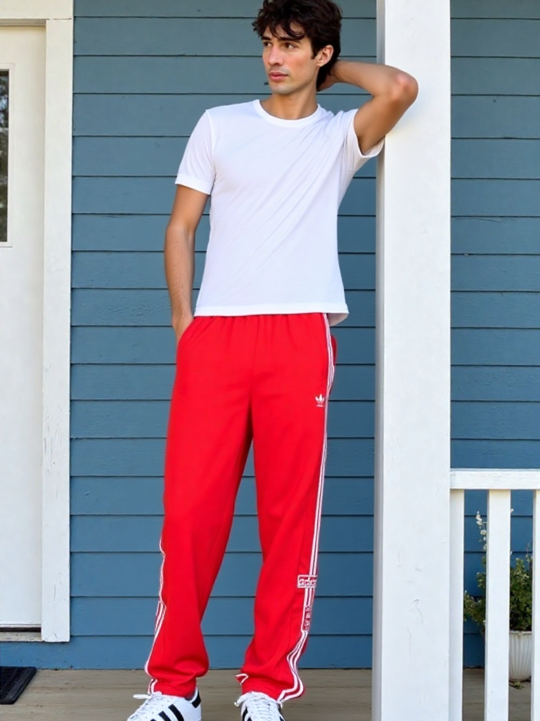 Adidas Herren Adibreak IM2221 3-Stripes rot Gr.S