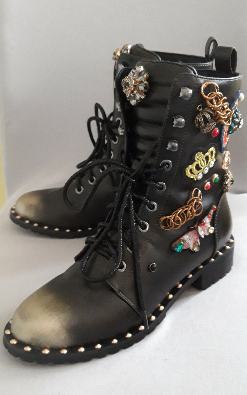 XYXYX  Stiefel mit Patches Gr.37