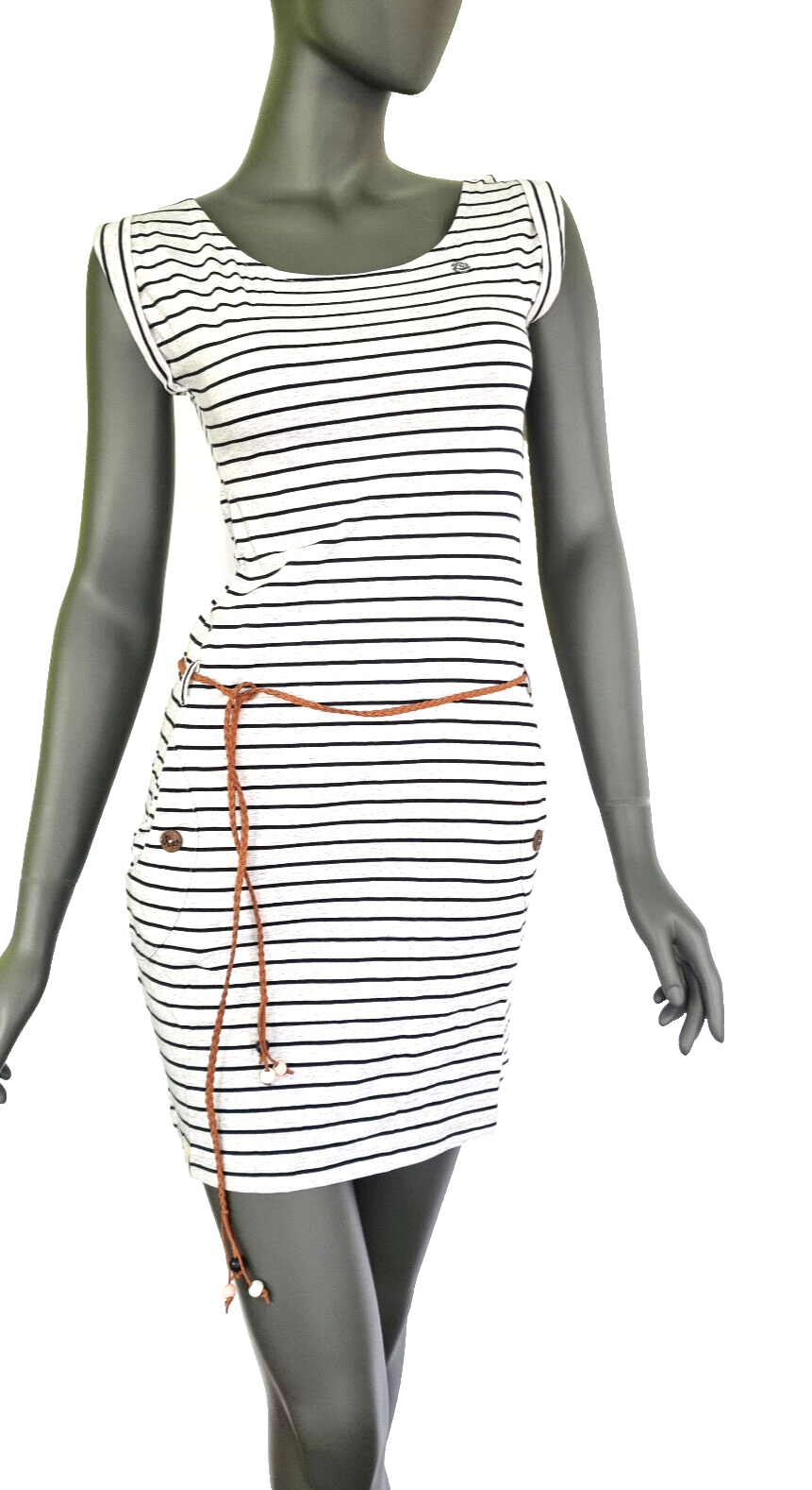 Ragwear Sommerkleid Tagg Stripes Marinelook mit Gürtel Gr. XS,S,M,L