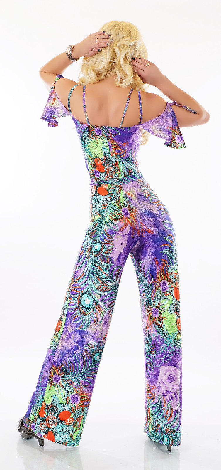 Jenny Fashion l Gipsy elegant Sommeroverall lila, violett Gr.34-38