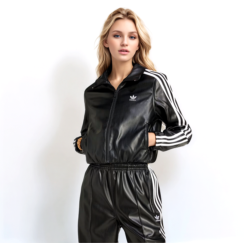 Adidas Firebird Pleather Originals Kurzjacke Gr.XL-2XL