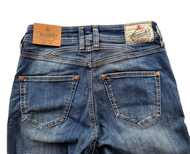 Herrlicher Jeans Peppy slim blau stretch normal waist Gr.W28 Länge 32