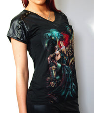 Spiral Motiv Steampunk Shirt Gr.34-42