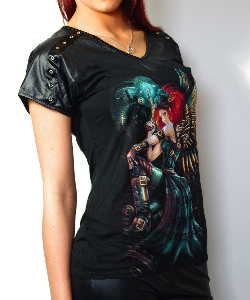 Spiral Motiv Steampunk Shirt Gr.34-42