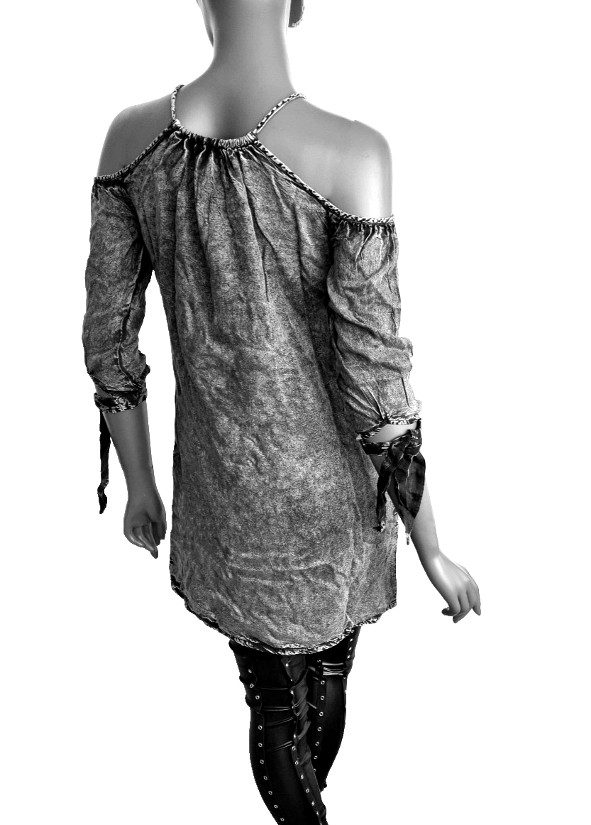 Superdry Minidress Eden Longshirt Jeanslook Gr. 38/40