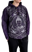 Zeige Bild Buddha Herren Hemd-Shirt Nepal Ethno Hoodie Nepal Knebelverschluss Gr. L/XL 3