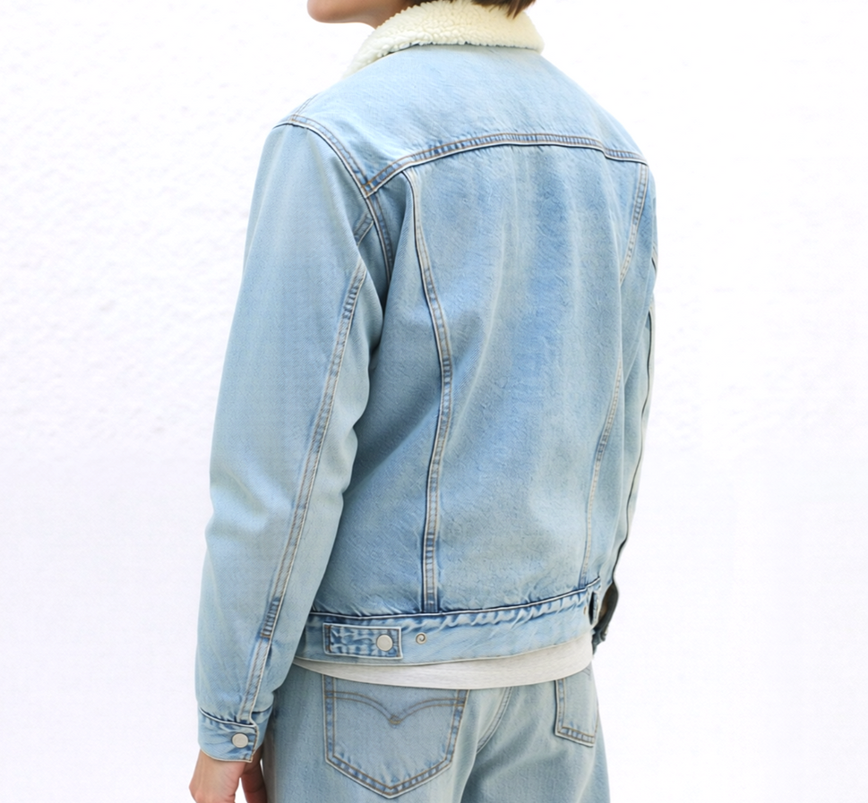 Levi's Herren Type 3 Sherpa Trucker Jeansjacke Übergangsjacke Gr.XXL/60-62