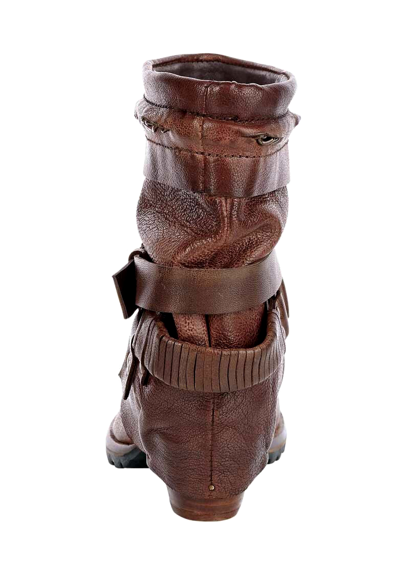 XYXYX Stiefelette Echtleder Biker Look Western Gr.37